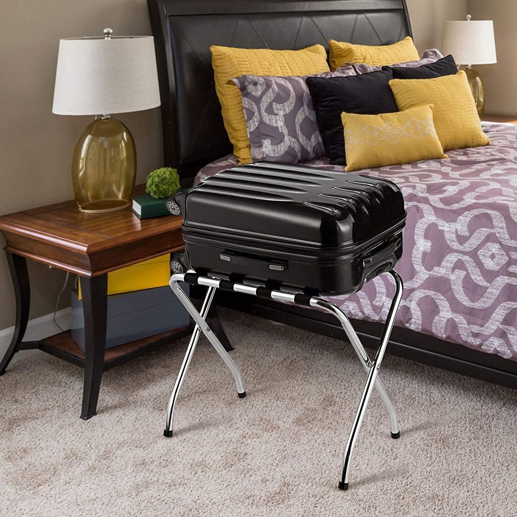 Bettary Chrome Luggage Rack For Hotels