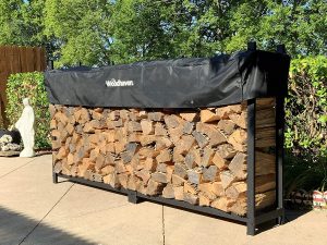 Woodhaven outdoor firewood rack