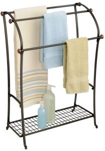 mDesign Standing Towel Rack